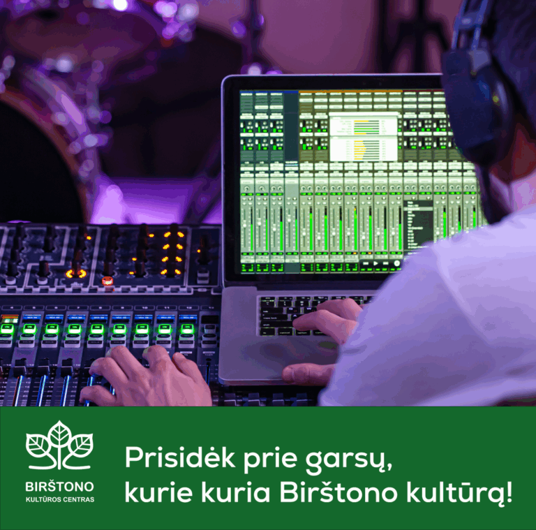 Kviečiame prisijungti prie komandos garso operatorių.