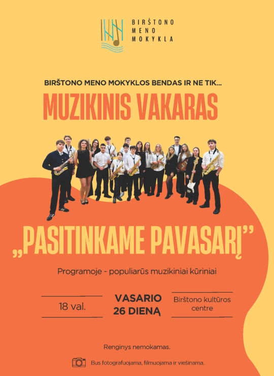 Muzikinis vakaras ,,Pasitinkame pavasarį”