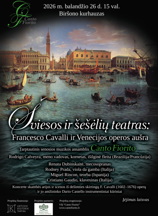 Šviesos ir šešėlių teatras:  Francesco Cavalli ir Venecijos operos aušra