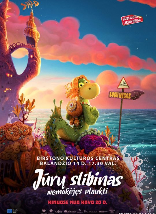 Animacinis filmas ,,Jūrų slibinas, nemokėjęs plaukti“