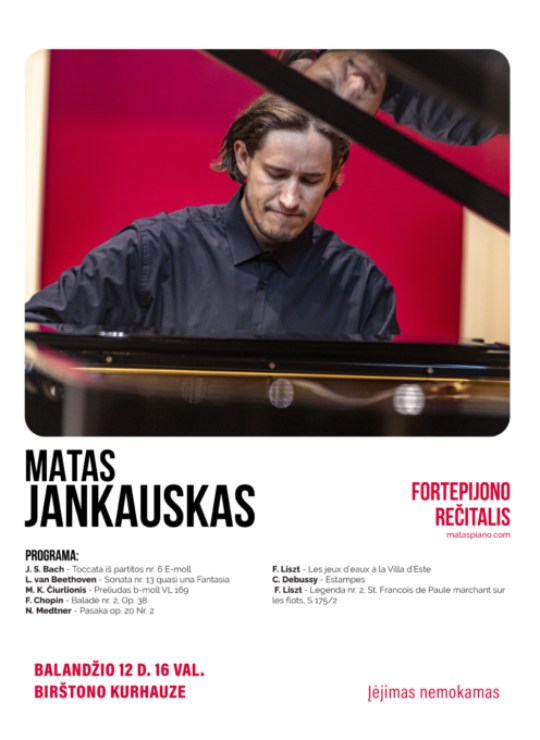 Matas Jankauskas. Fortepijono rečitalis
