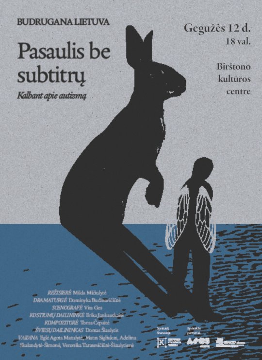 Spektaklis suaugusiems ,,Pasaulis be subtitrų”