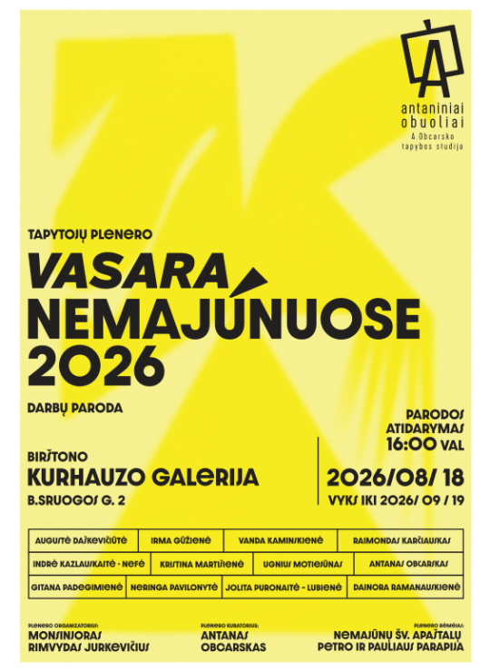 Tapytojų plenero ..Vasara Nemajūnuose’26” darbų parodos atidarymas