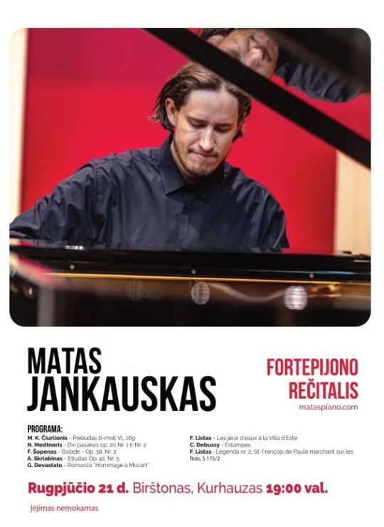Matas Jankauskas fortepijono rečitalis